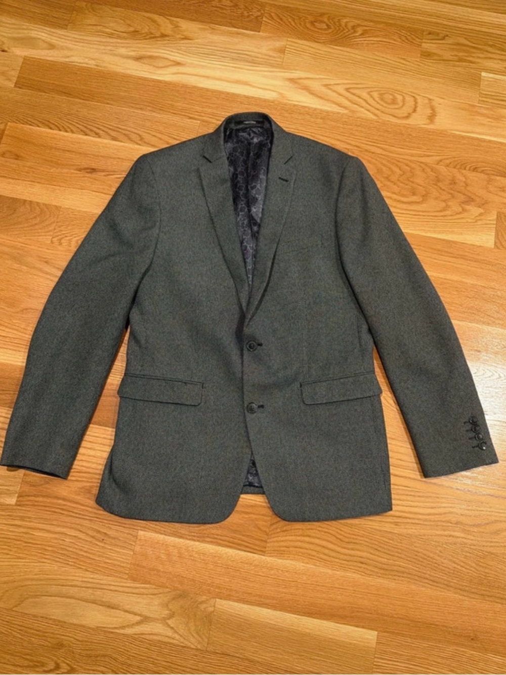 Bar III Men's Dark Charcoal Two-Button Sport Coat